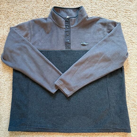 Columbia Mens Steens Mountain Half Snap Pullover Fleece Sweater Gray Size XXL - Picture 5 of 12